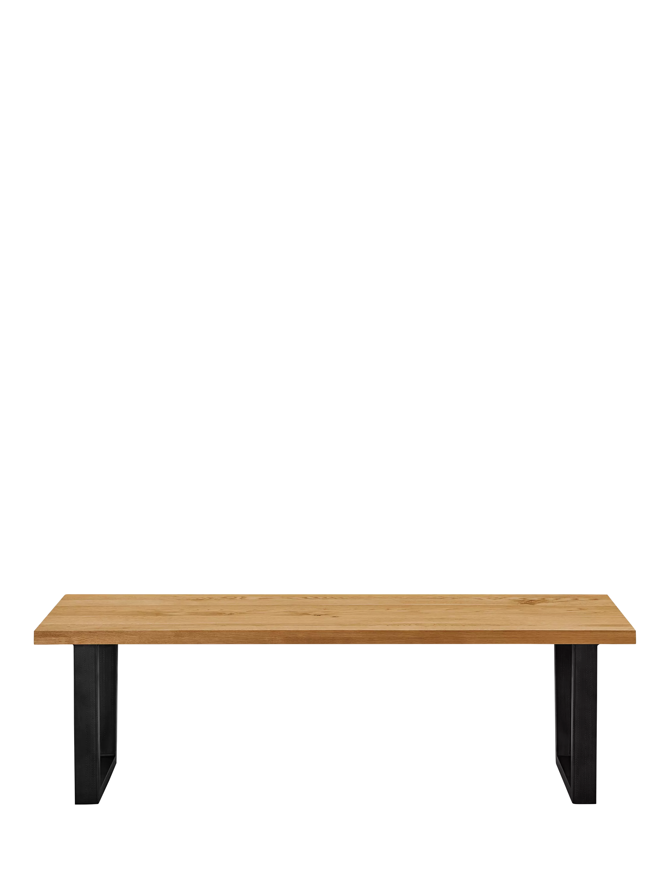 John Lewis Calia 3-seater solid oak dining bench - British product