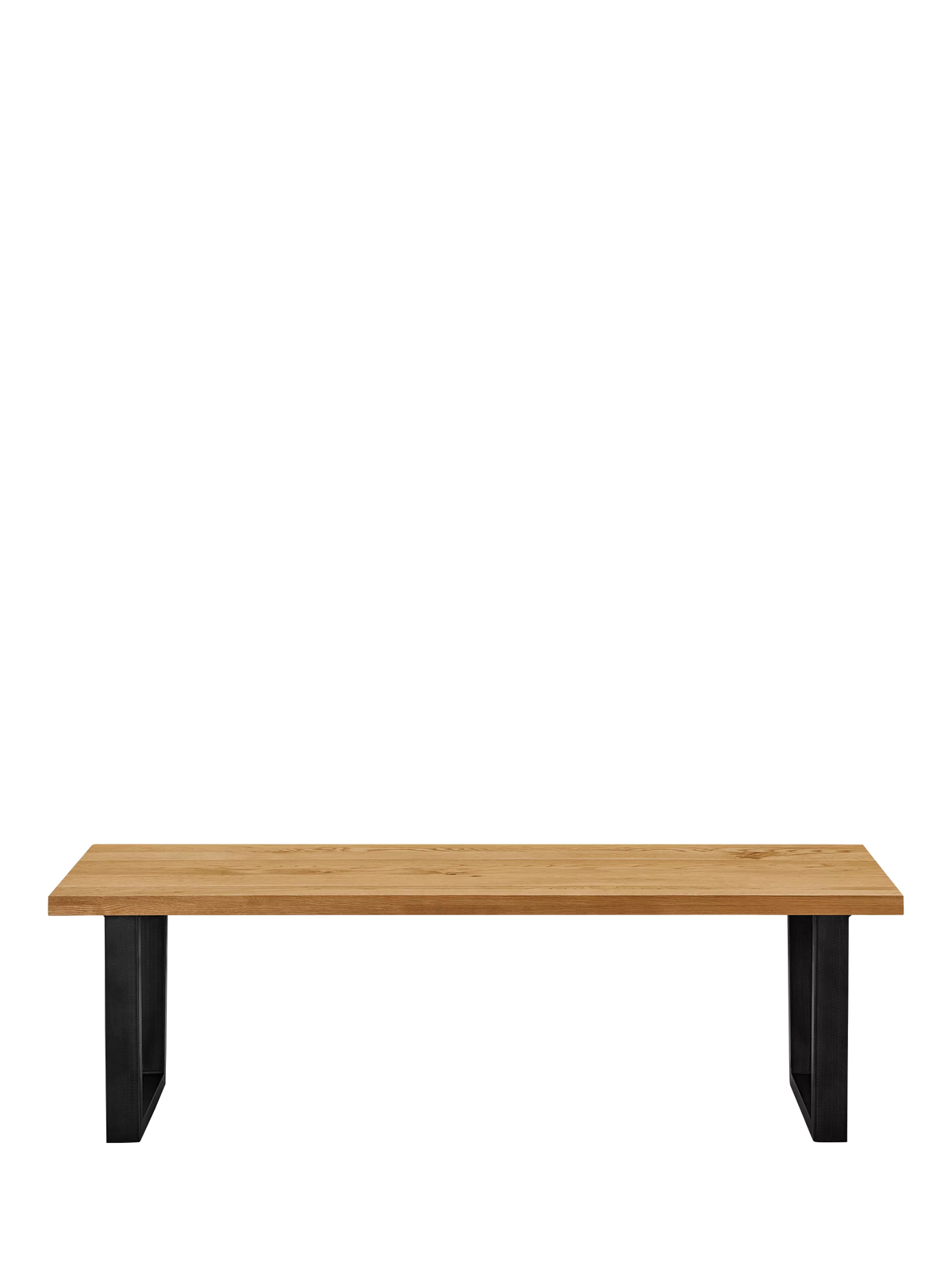 John Lewis Calia 3-seater solid oak dining bench - British product