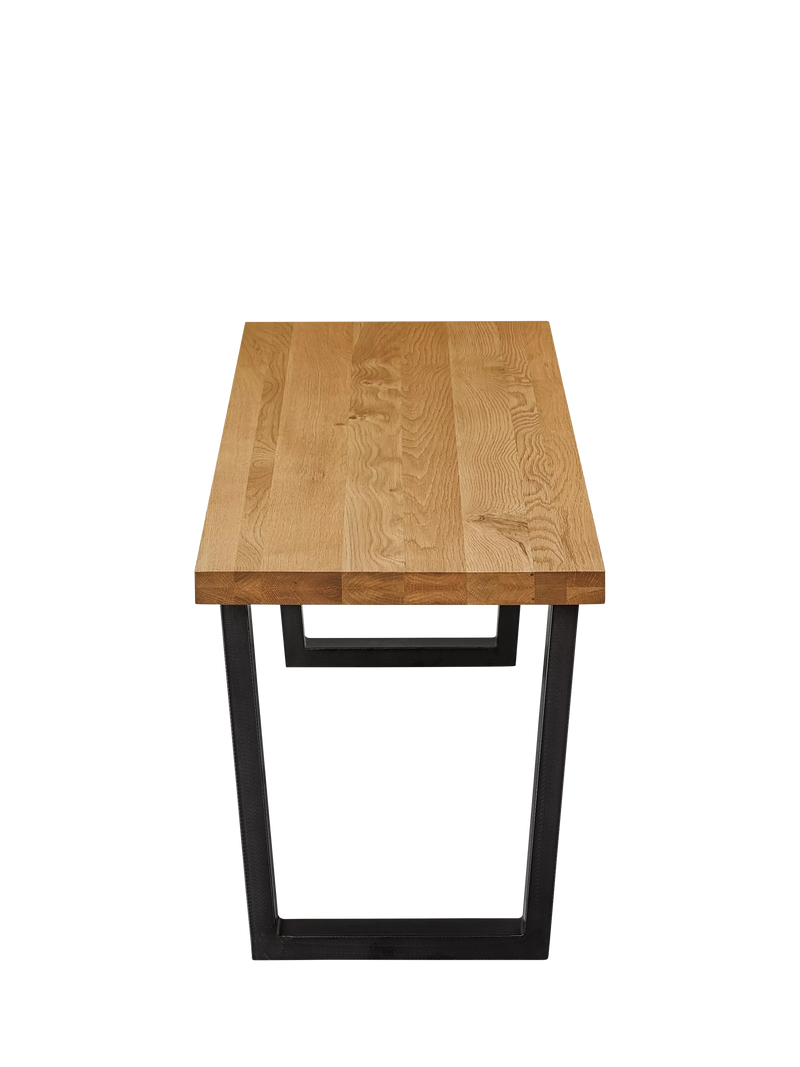 John Lewis Calia 3-seater solid oak dining bench - British product