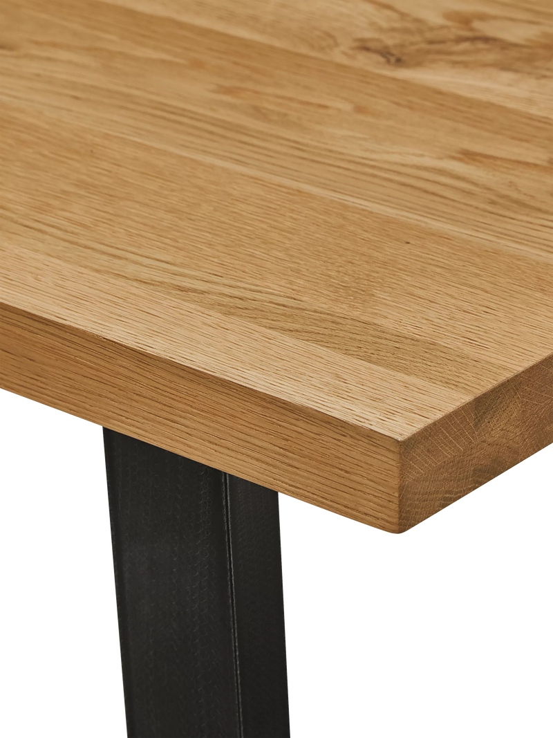 John Lewis Calia 3-seater solid oak dining bench - British product