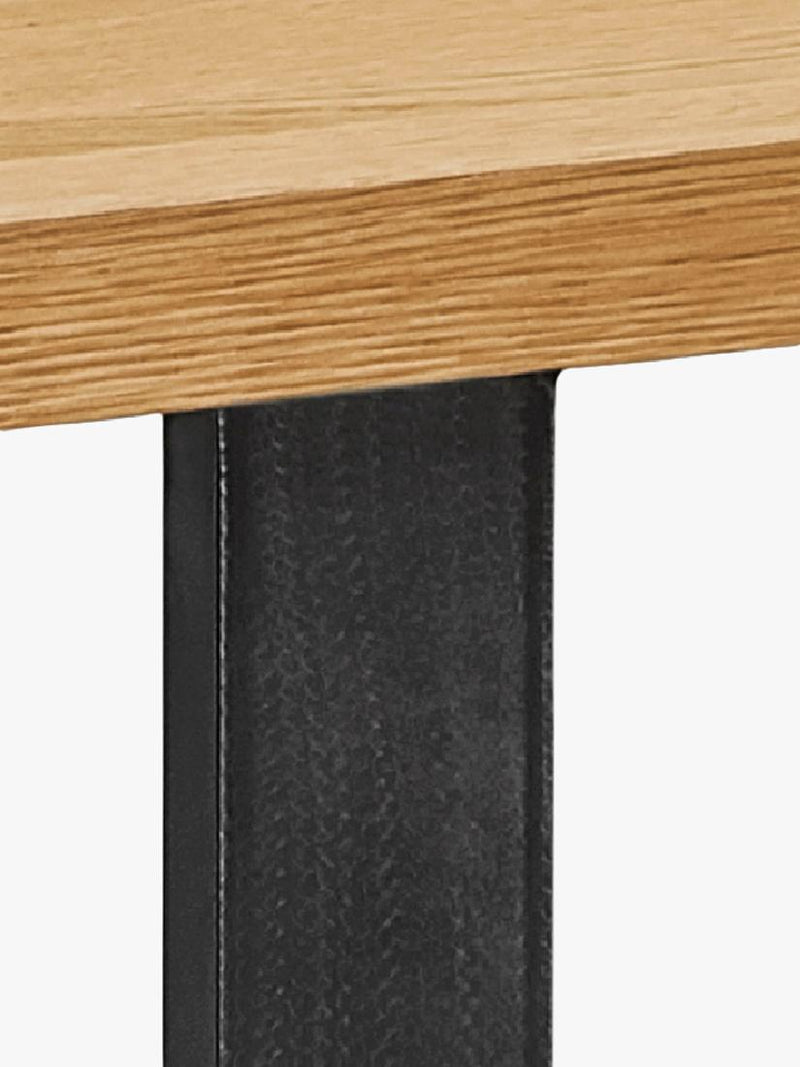 John Lewis Calia 3-seater solid oak dining bench - British product