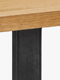 John Lewis Calia 3-seater solid oak dining bench - British product