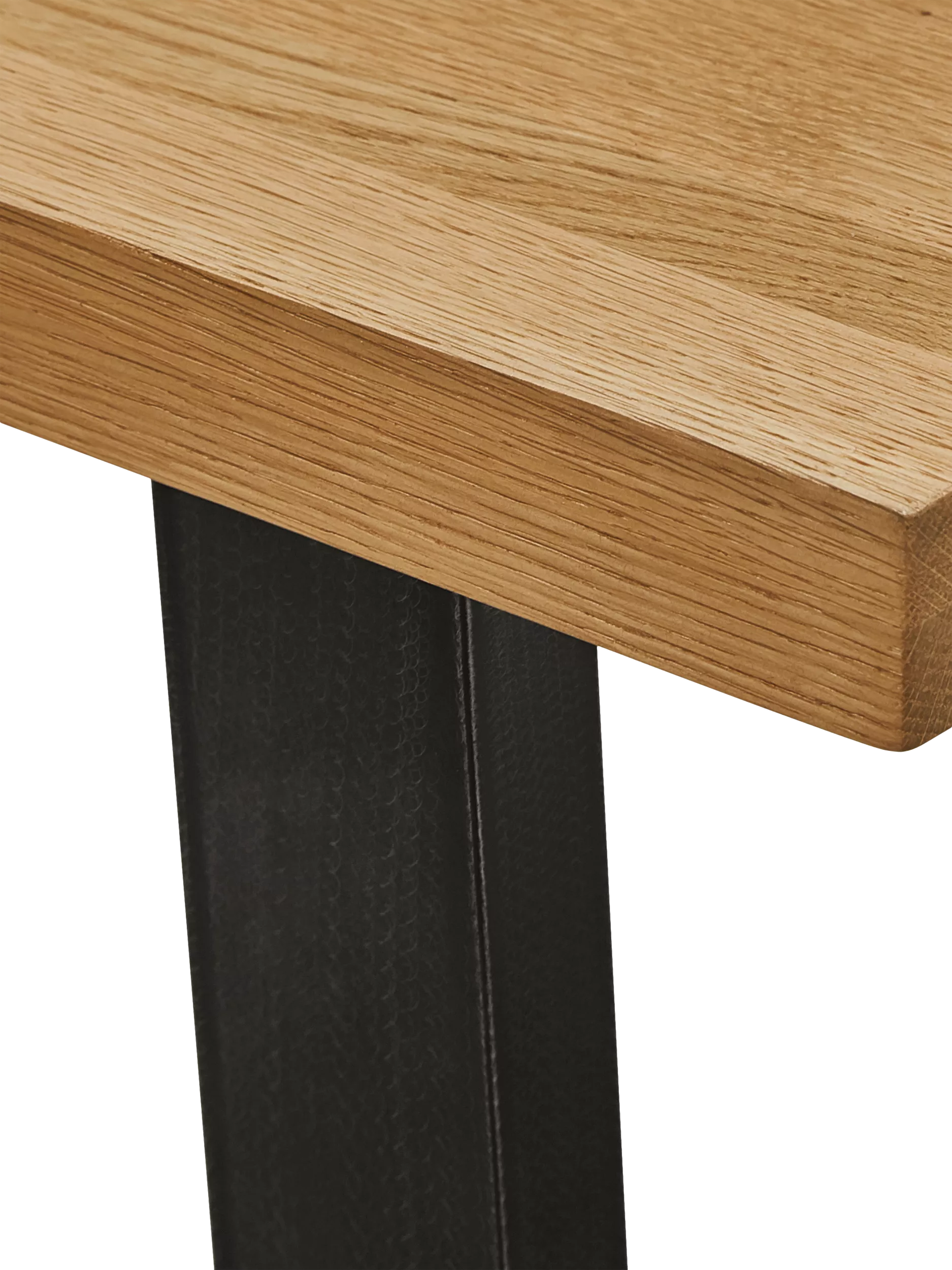 John Lewis Calia 3-seater solid oak dining bench - British product