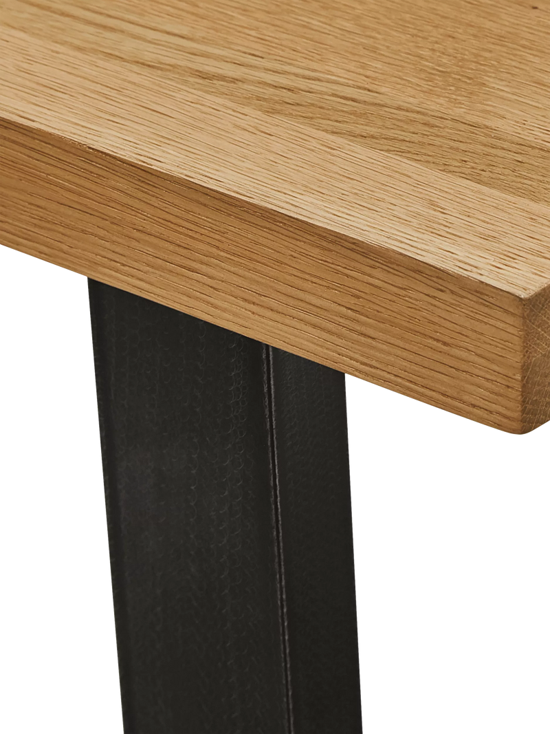 John Lewis Calia 3-seater solid oak dining bench - British product