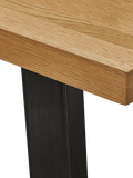 John Lewis Calia 3-seater solid oak dining bench - British product