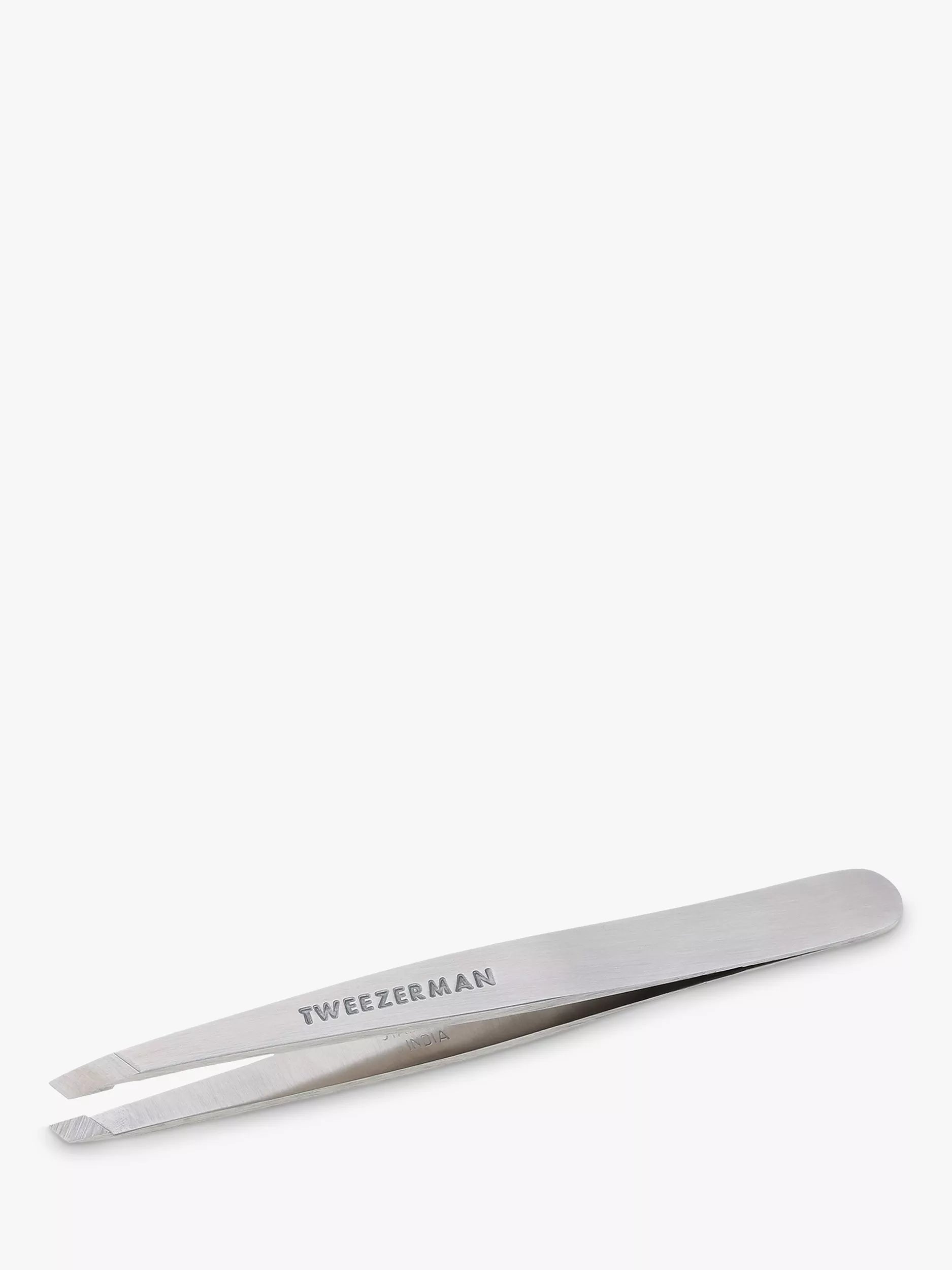 Tweezerman stainless steel slant tweezers for brow shaping (British brand)