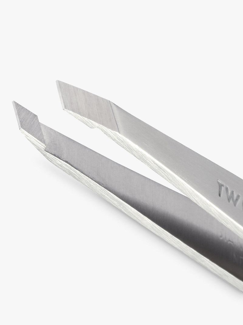 Tweezerman stainless steel slant tweezers for brow shaping (British brand)