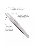 Tweezerman stainless steel slant tweezers for brow shaping (British brand)