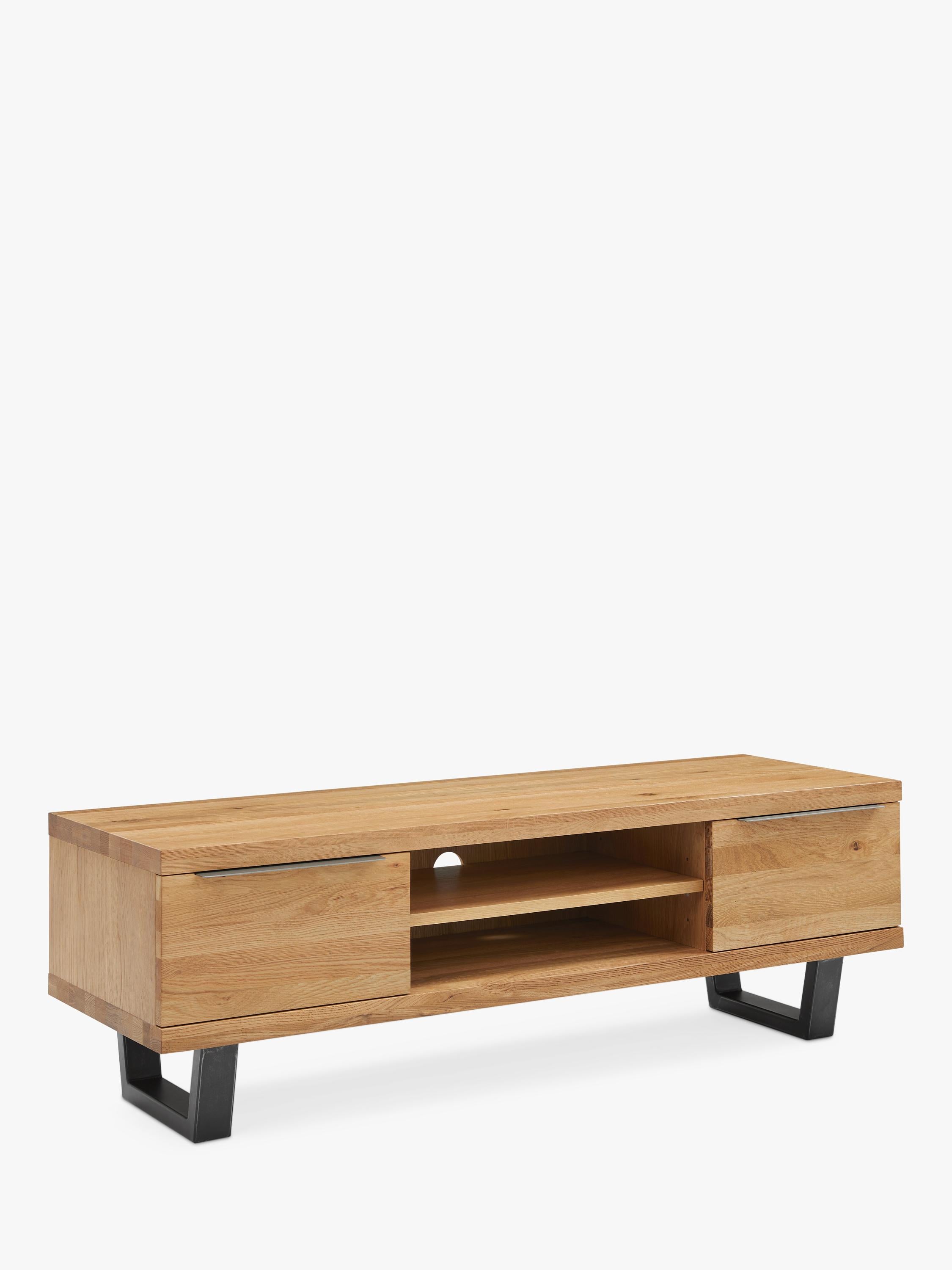 John Lewis Calia TV stand solid oak metal imported from the UK