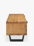 John Lewis Calia TV stand solid oak metal imported from the UK