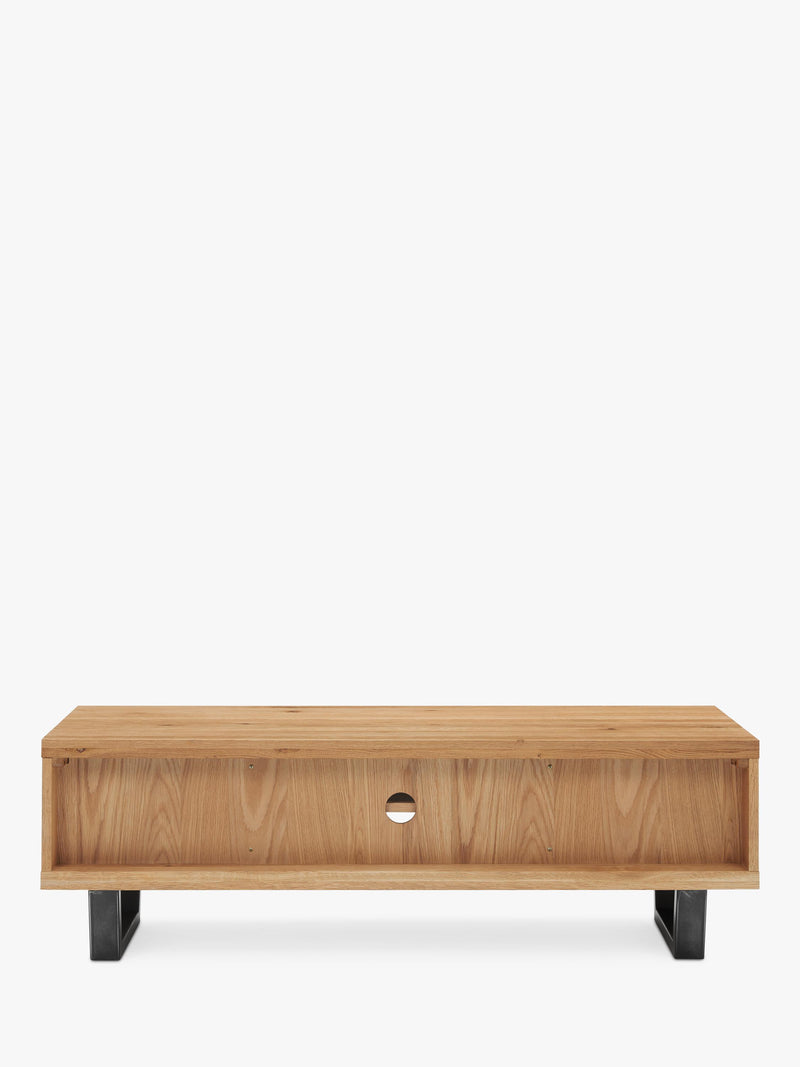John Lewis Calia TV stand solid oak metal imported from the UK
