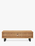 John Lewis Calia TV stand solid oak metal imported from the UK