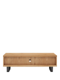 John Lewis Calia TV stand solid oak metal imported from the UK