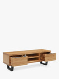 John Lewis Calia TV stand solid oak metal imported from the UK