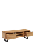 John Lewis Calia TV stand solid oak metal imported from the UK