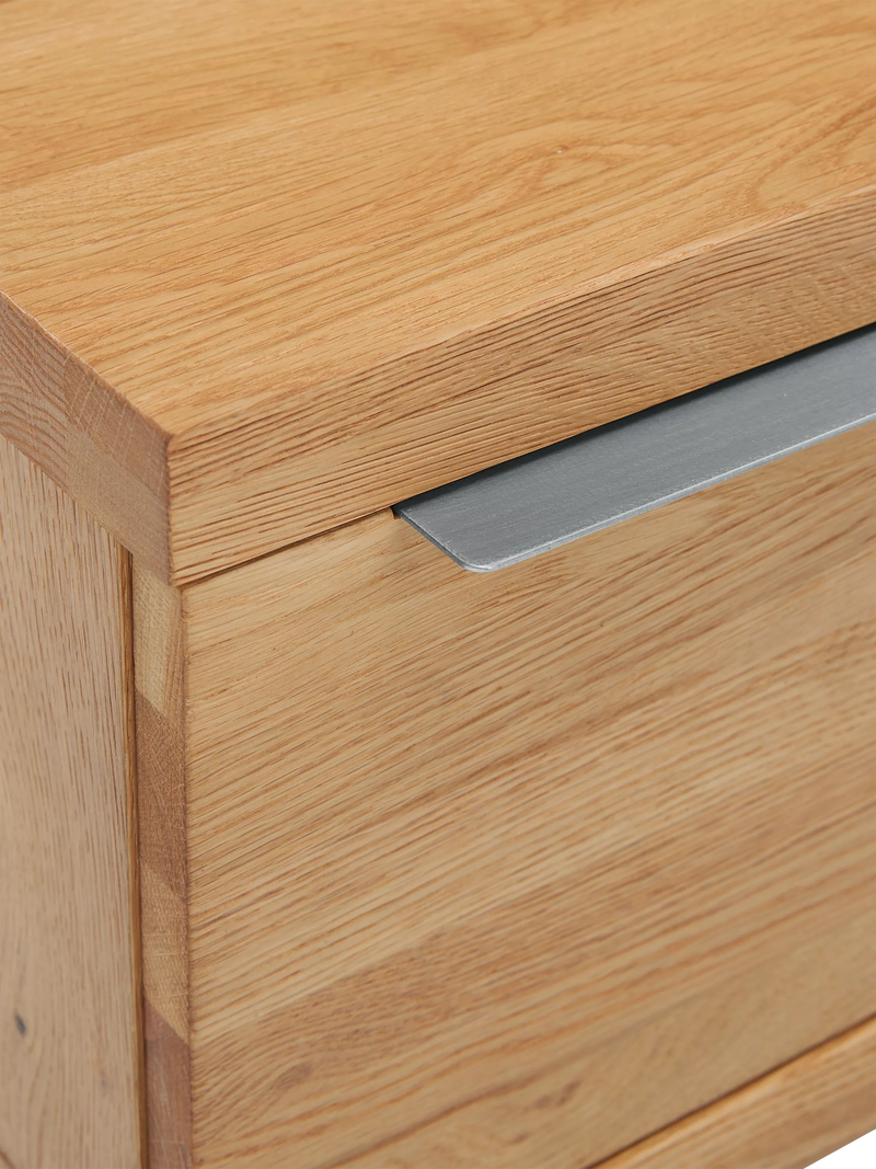 John Lewis Calia TV stand solid oak metal imported from the UK