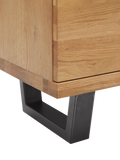 John Lewis Calia TV stand solid oak metal imported from the UK