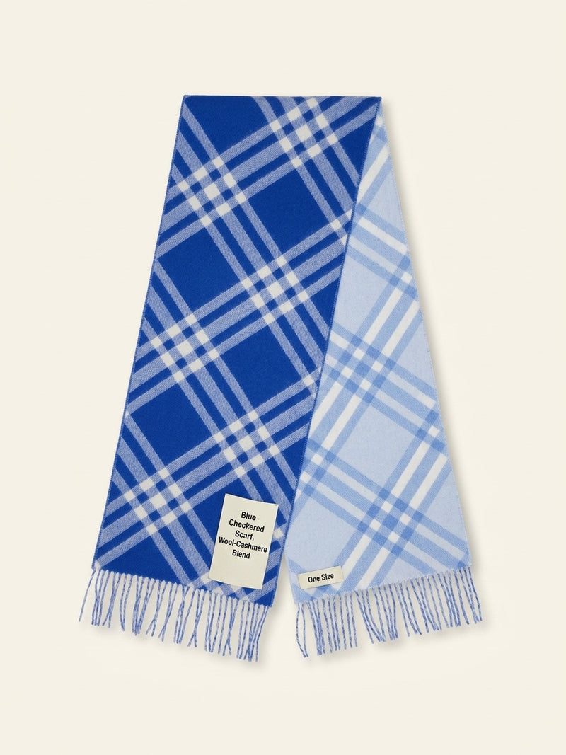 Burberry cashmere scarf check pattern, imported from the UK