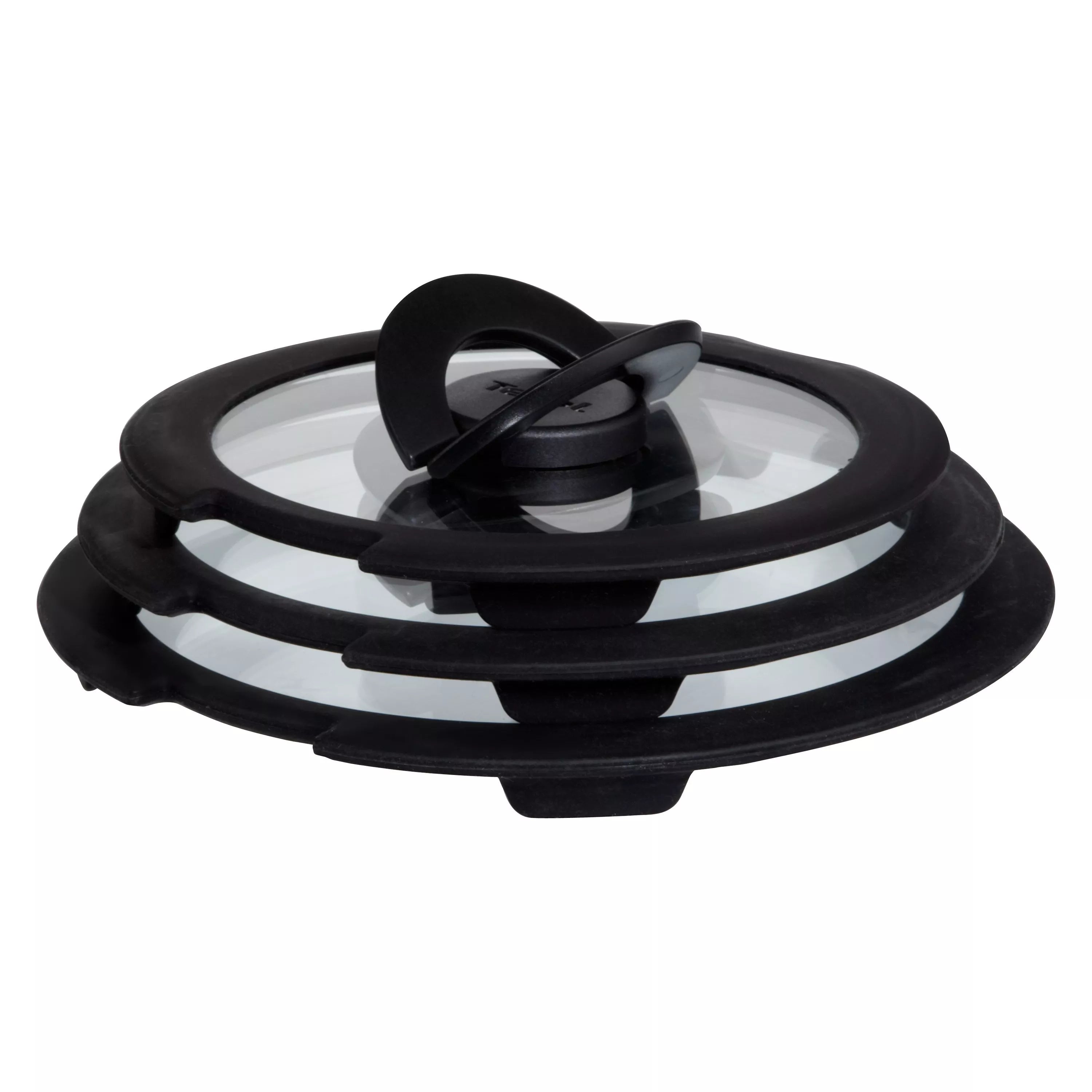 Tefal universal glass saucepan lid set, 3 pieces for 16-20cm pans (British brand)