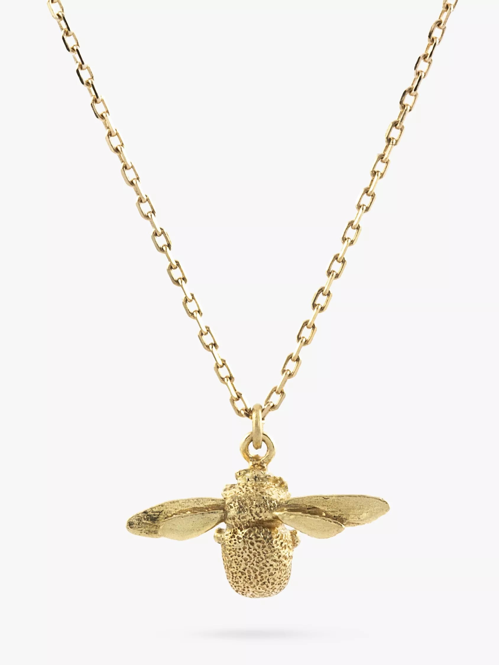 Alex Monroe gold bumble bee pendant 18ct yellow gold, imported from the UK