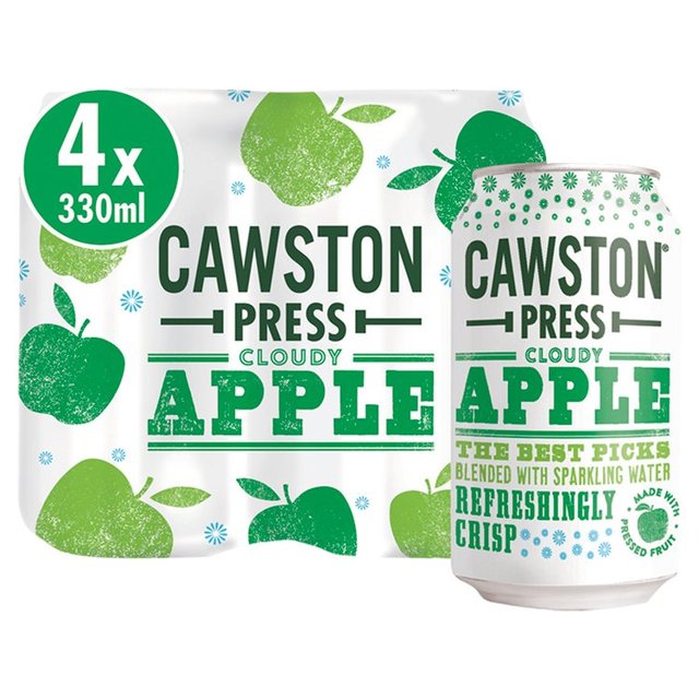 Cawston Press Sparkling Cloudy Apple   4 x 330ml GOODS M&S   