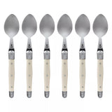 Laguiole Stainless Steel Teaspoons, Set of 6, Ivory