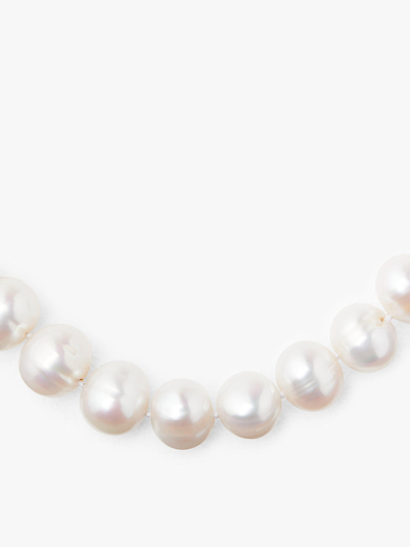 Lido Pearls extra large freshwater pearl necklace white (British brand)