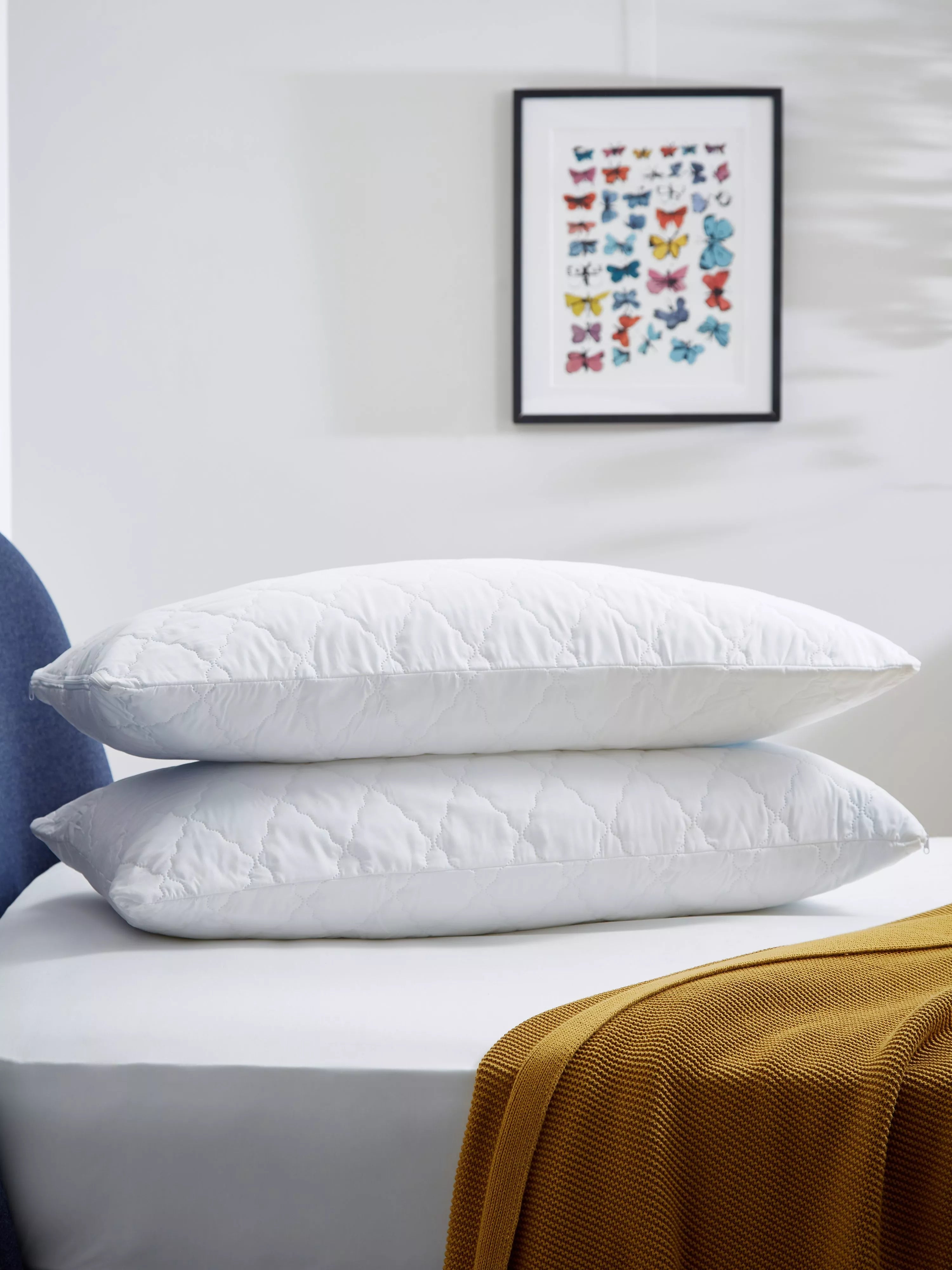 John Lewis quilted soft touch pillow protectors king size pair, UK version