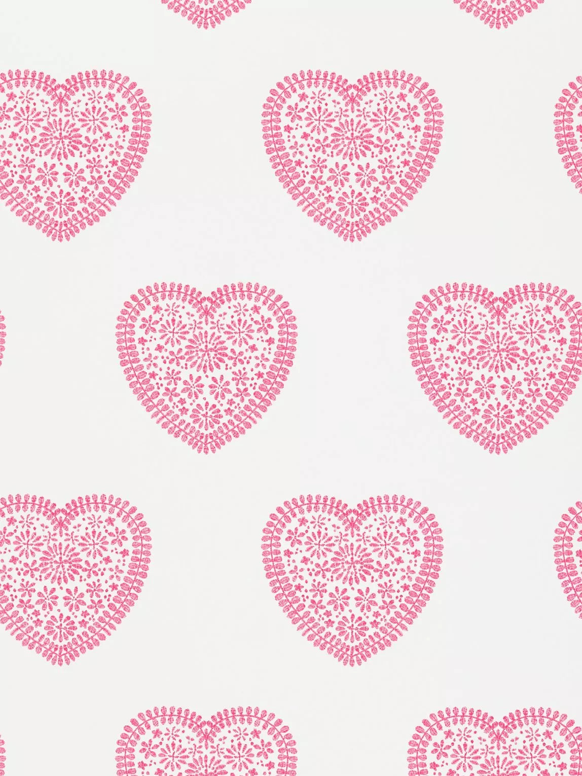 Sweet hearts wallpaper with embroidered effect, UK version