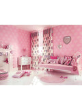 Sweet hearts wallpaper with embroidered effect, UK version