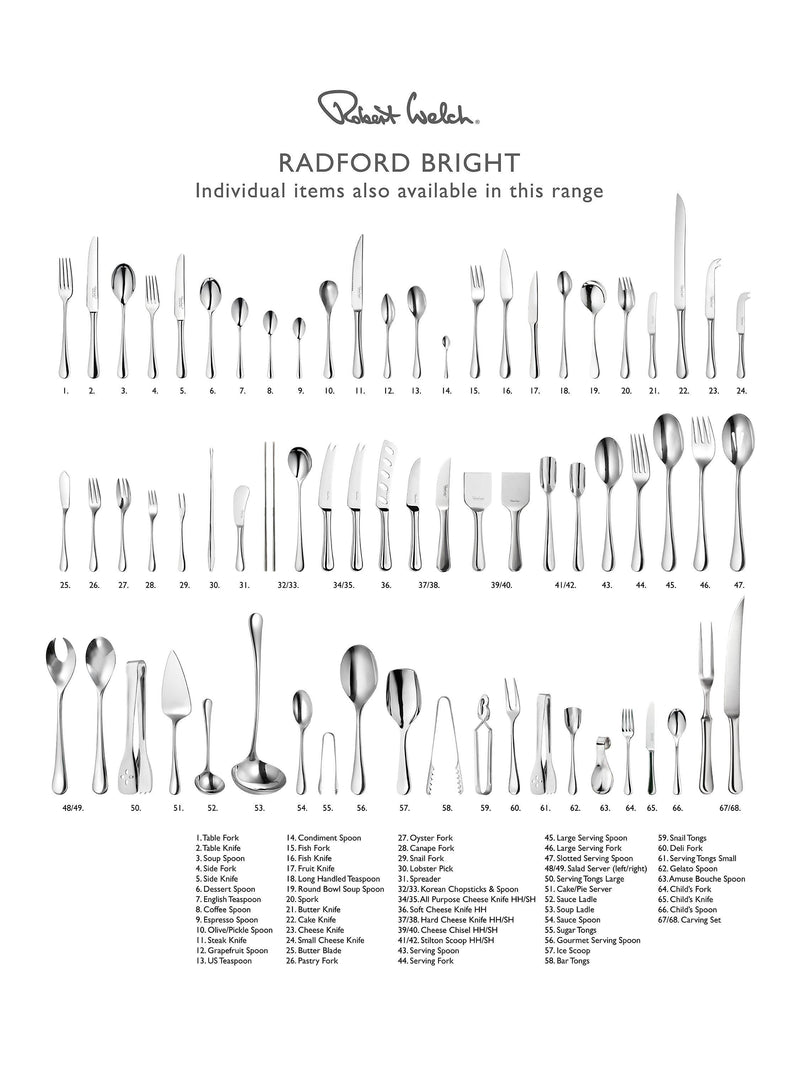 Robert Welch Radford 24-piece stainless steel cutlery set, UK version
