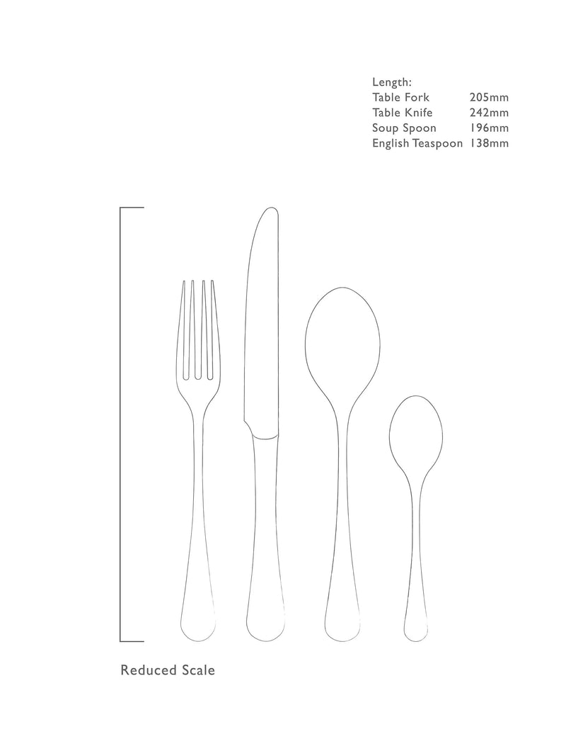 Robert Welch Radford 24-piece stainless steel cutlery set, UK version