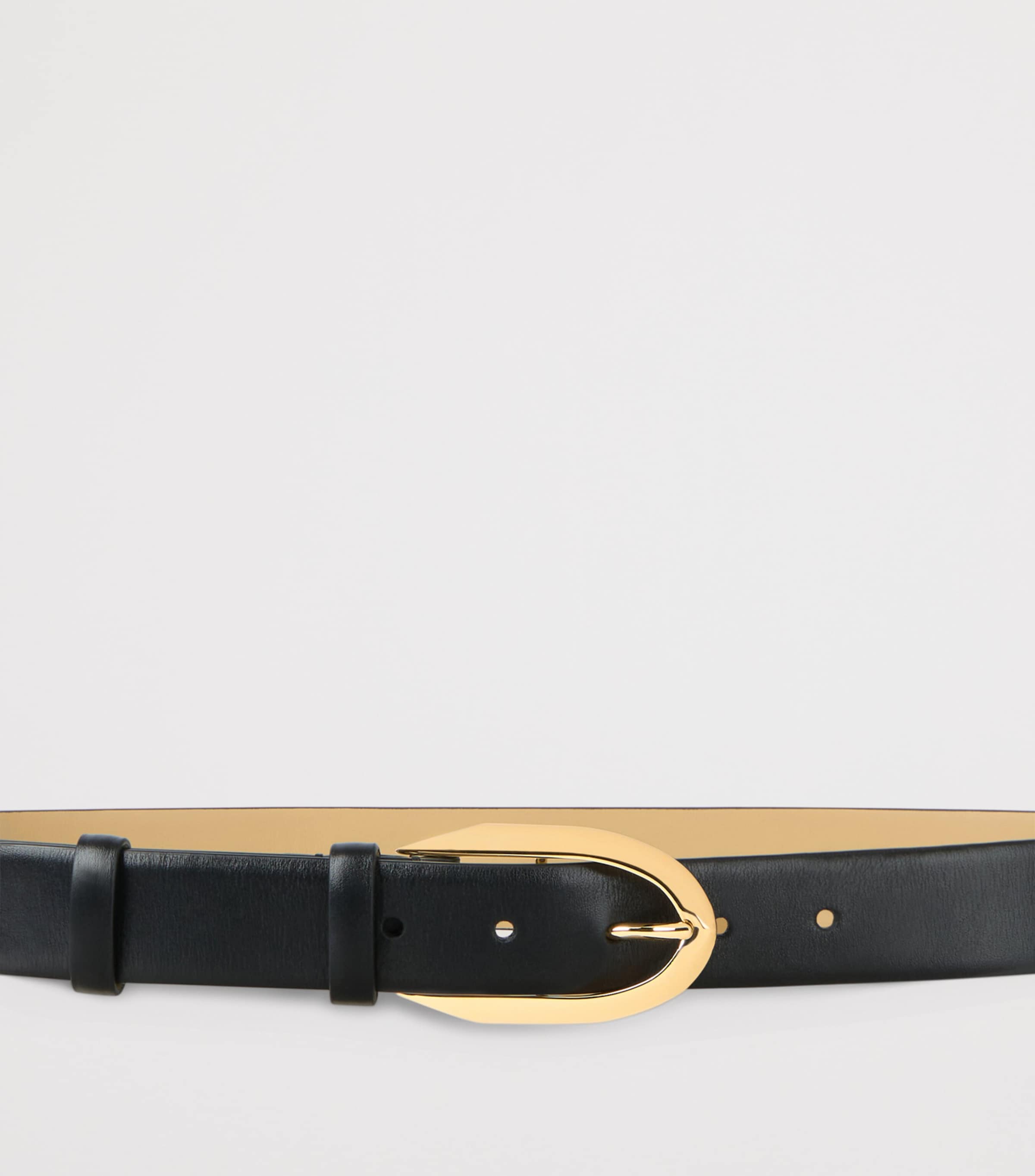 Givenchy calfskin leather belt with oval buckle 3cm, imported from the UK