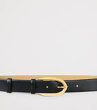 Givenchy calfskin leather belt with oval buckle 3cm, imported from the UK
