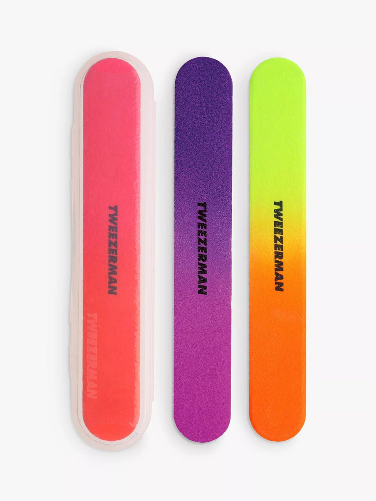 Tweezerman Neon Hot Filemates, Pack of 3