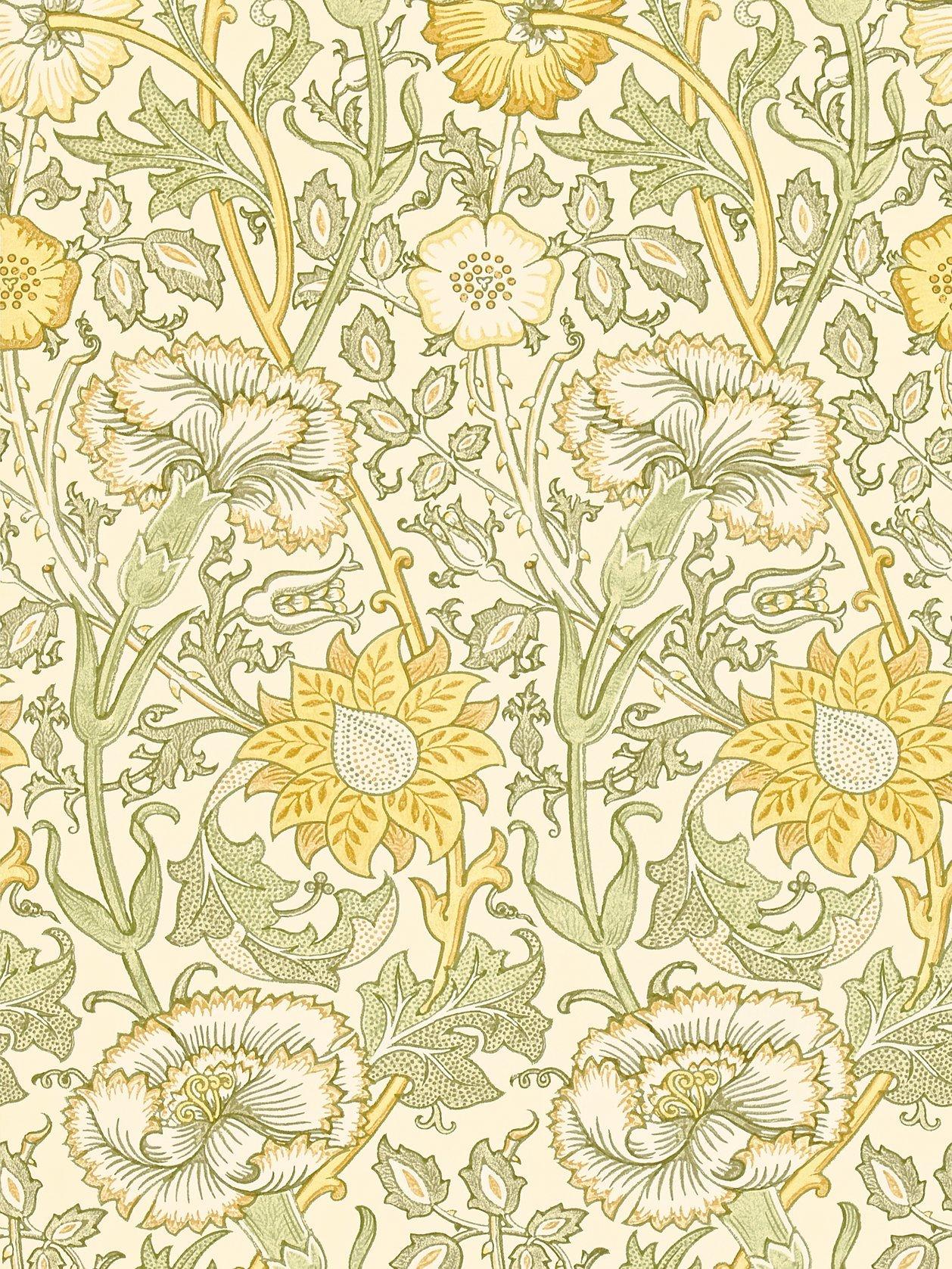 Morris & Co. Pink and Rose wallpaper 10m 52cm - British product