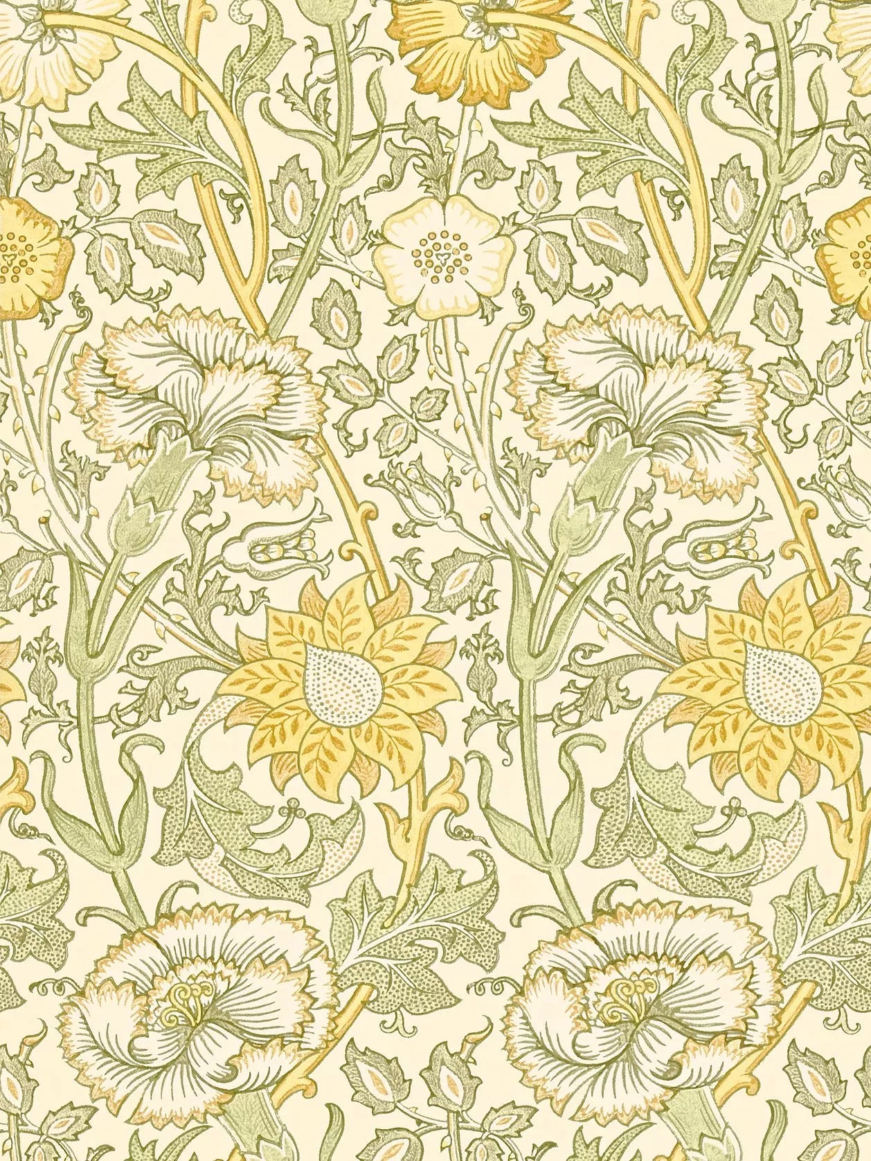 Morris & Co. Pink and Rose Wallpaper 10m x 52cm