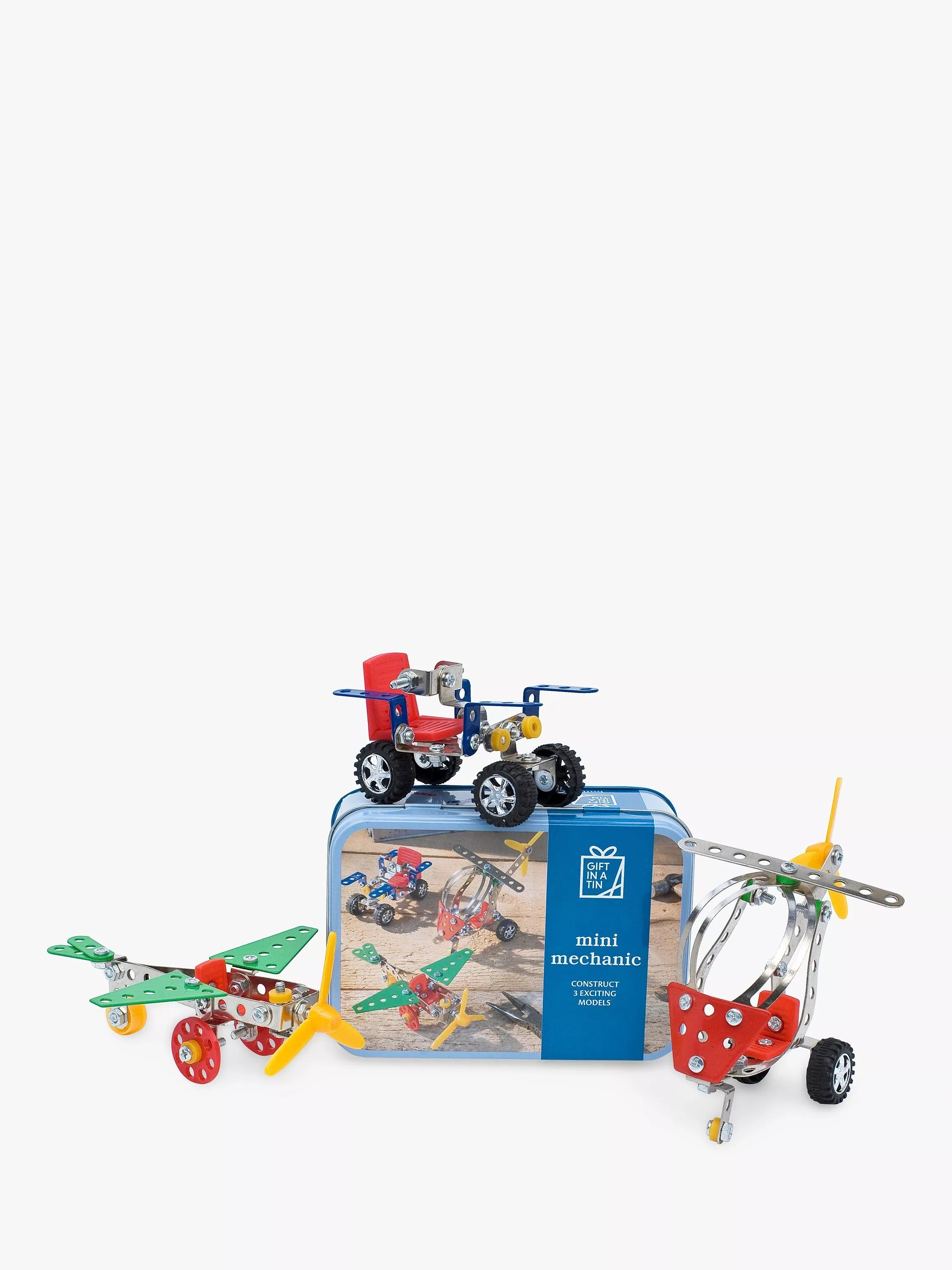 Apples to Pears mini mechanic build kit in tin, UK version