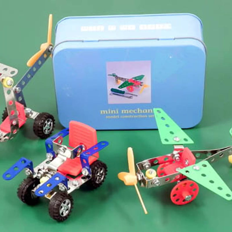 Apples to Pears mini mechanic build kit in tin, UK version
