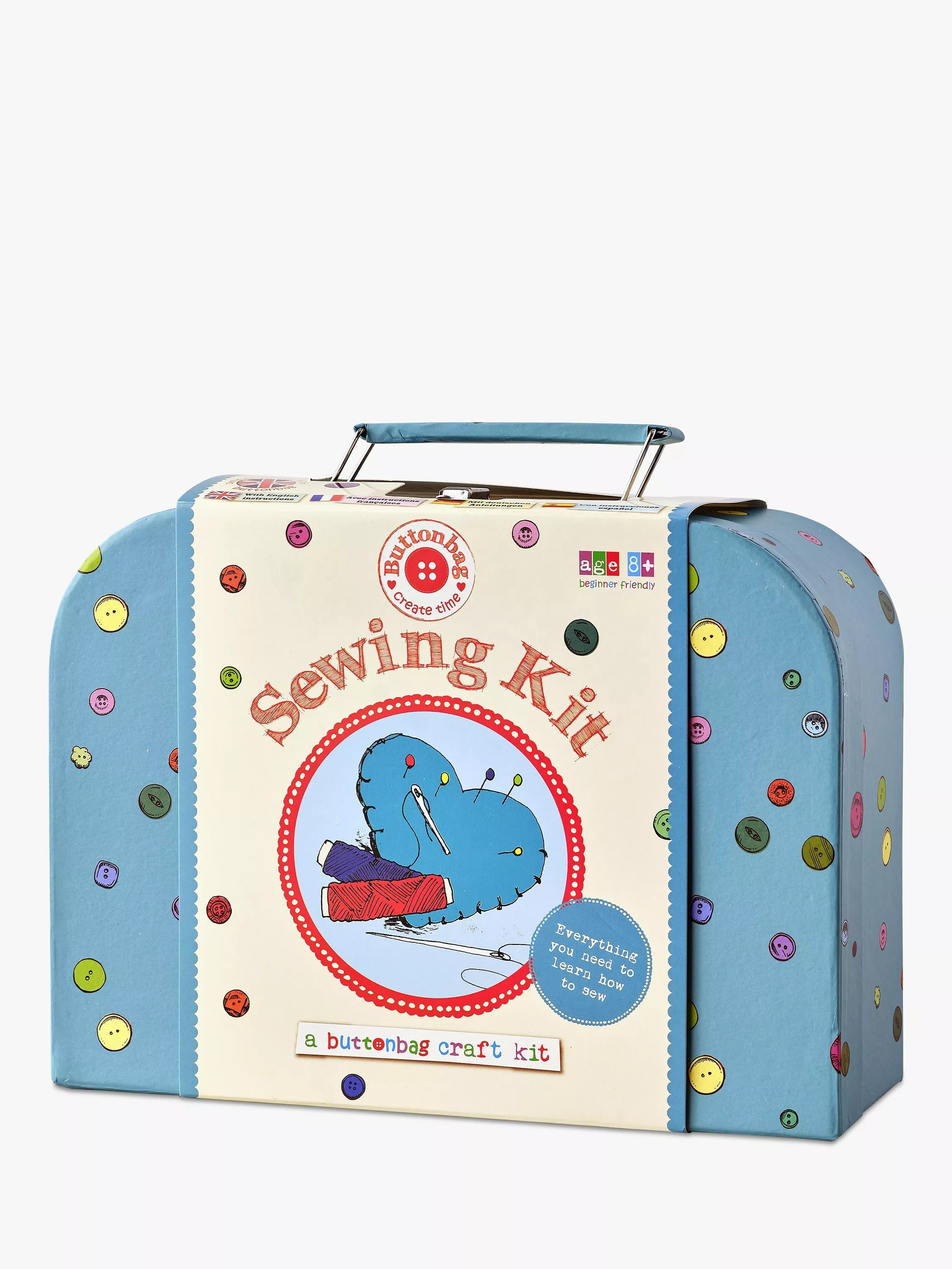 Buttonbag Sewing Kit complete set for beginners, UK version