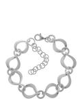 Nina B sterling silver twisted open link bracelet 21cm (British brand)