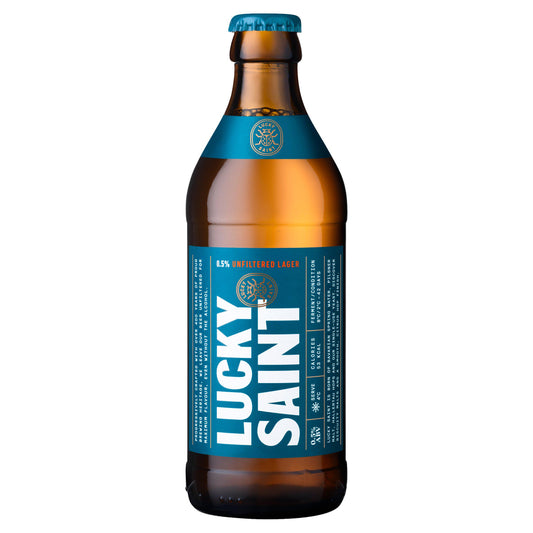 Lucky Saint 0.5% Unfiltered Lager 330ml