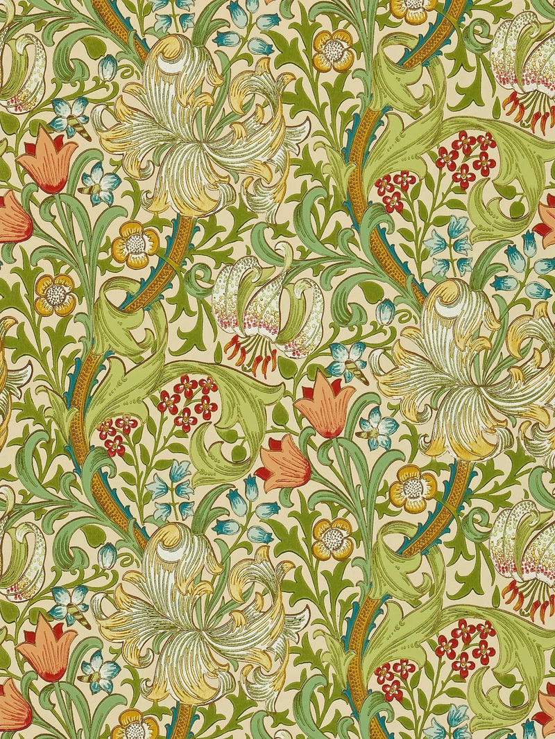 Morris & Co. Golden Lily wallpaper roll - British product