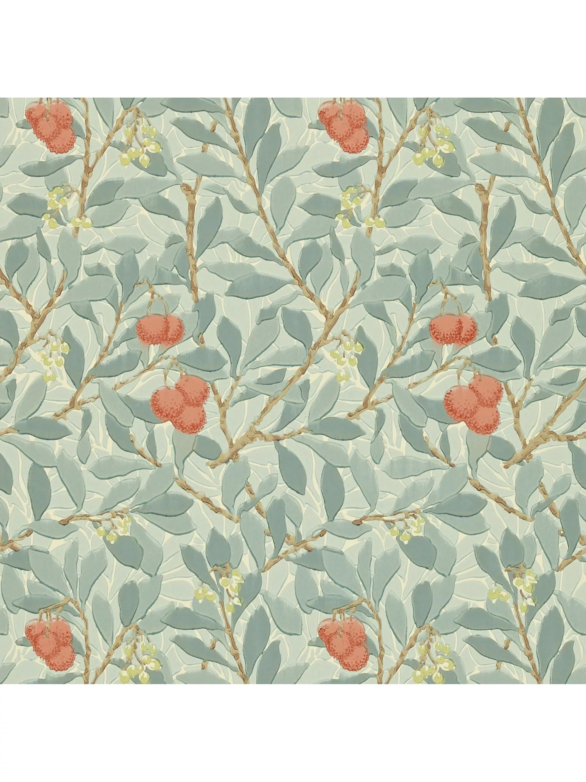 Morris & Co. Arbutus wallpaper, imported from the UK
