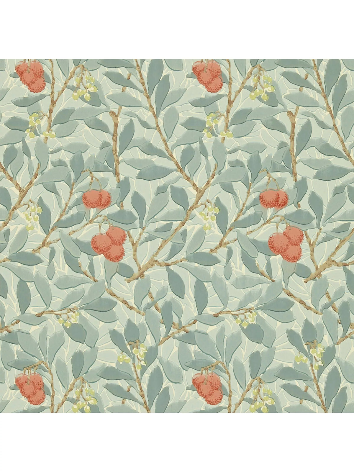Morris & Co. Arbutus wallpaper, imported from the UK