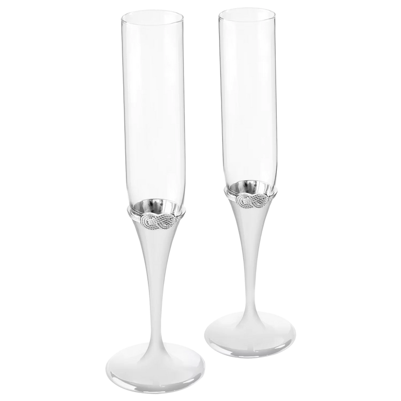 Vera Wang Infinity toasting flutes 26cm, imported from the UK