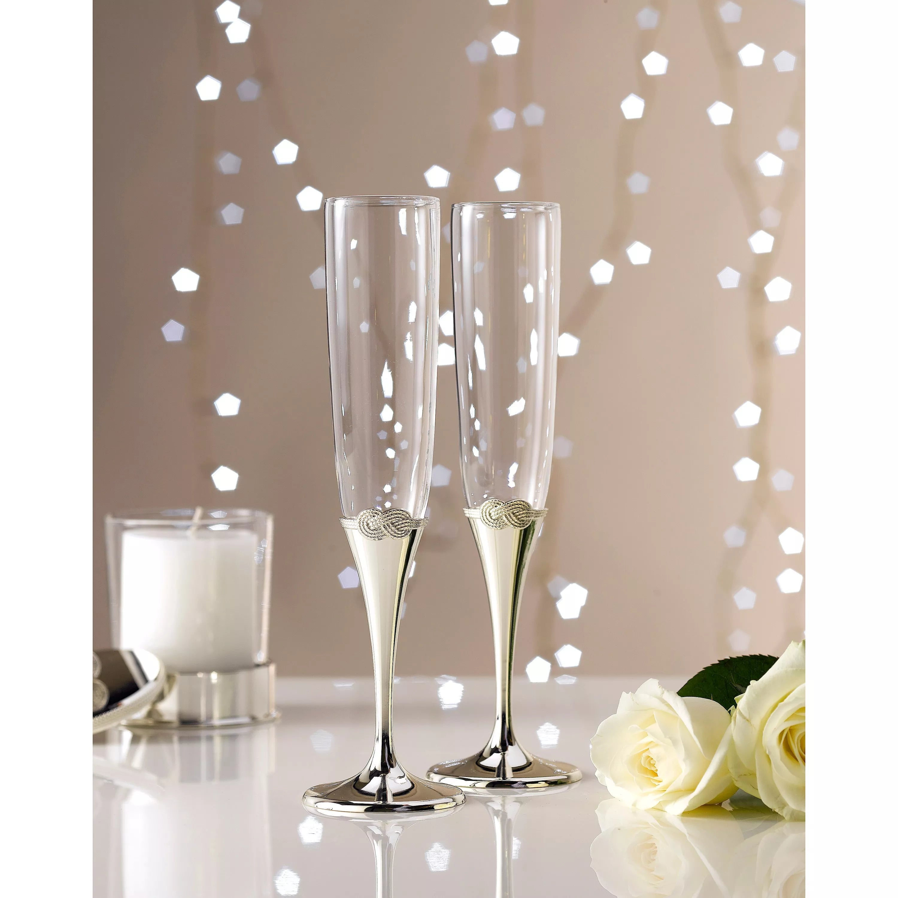 Vera Wang Infinity toasting flutes 26cm, imported from the UK