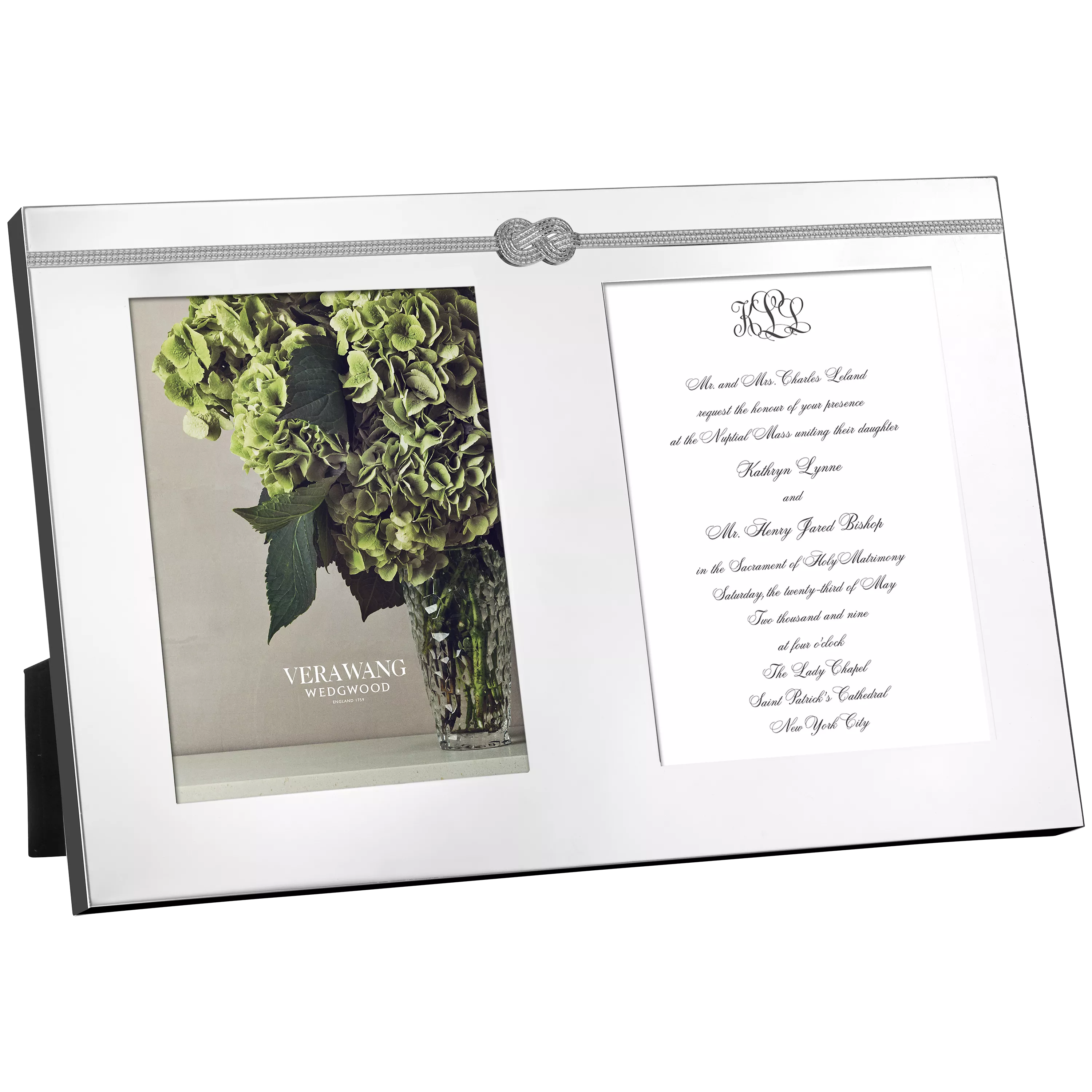 Vera Wang double photo frame silver H23xW35cm - British product