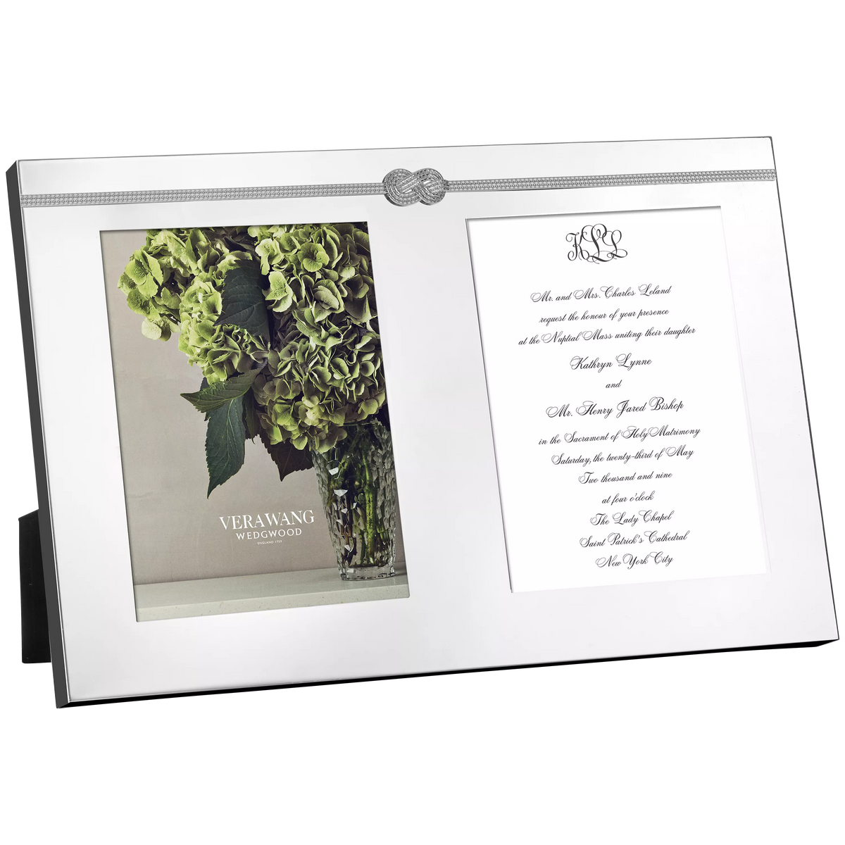 Vera Wang double photo frame silver H23xW35cm - British product