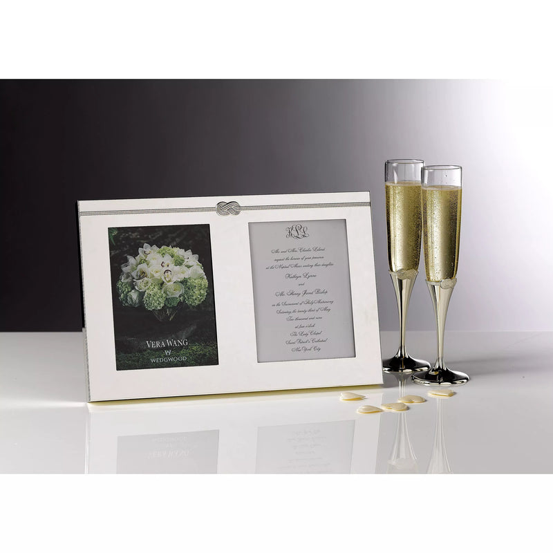 Vera Wang double photo frame silver H23xW35cm - British product